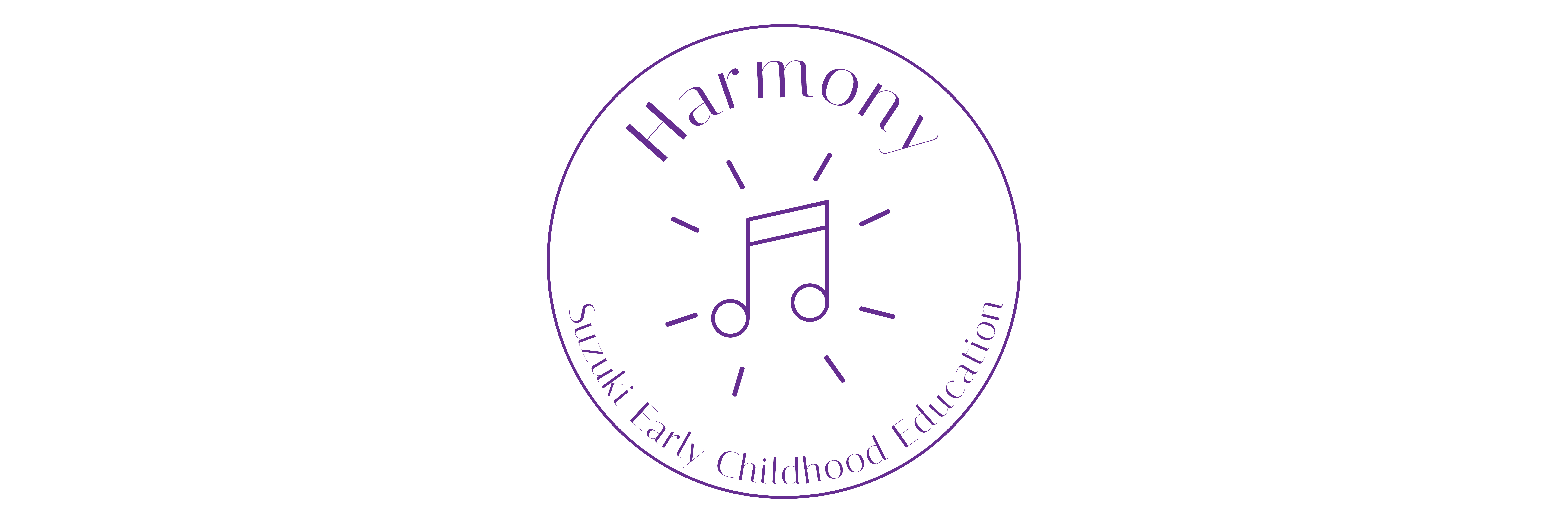 Harmony Logo Wide White BG